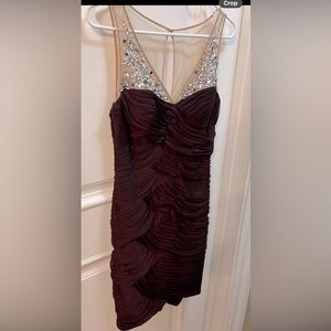 Adrianna Papell cocktail dress- raisin/purple - size 8P
